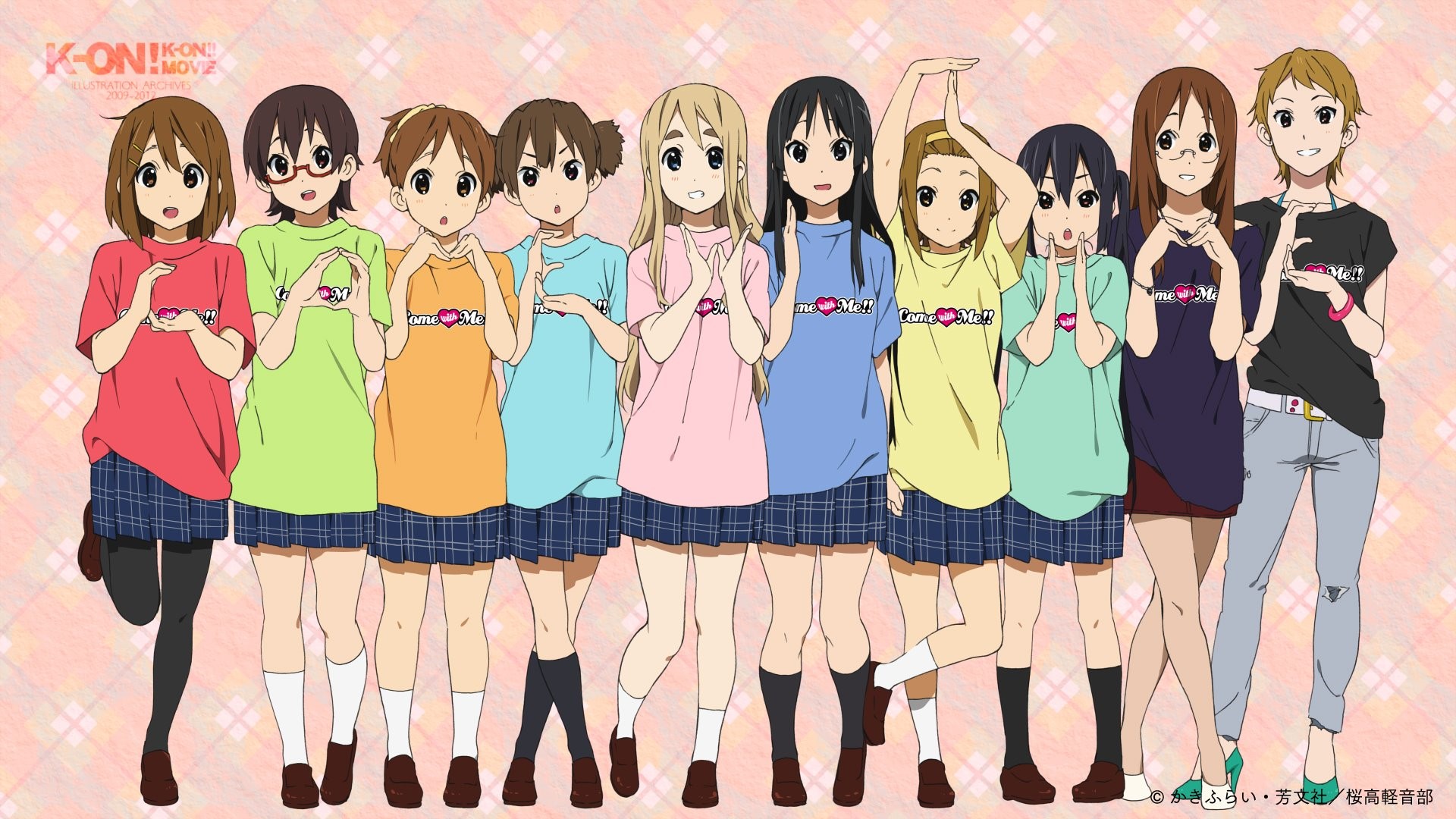 Horiguchi Yukiko K On Akiyama Mio Hirasawa Ui Hirasawa Yui Kawaguchi Norimi Kotobuki Tsumugi